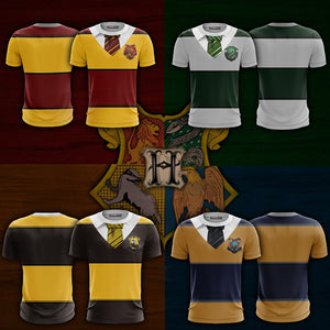 Striped Hufflepuff Harry Potter New Unisex 3D T-shirt