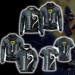 Kingdom Hearts - Weapons Symbol Style Unisex 3D Hoodie