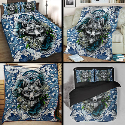 Aesthetic Fox 3D Throw Blanket