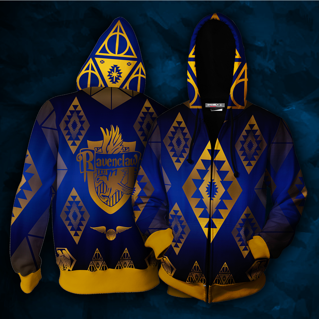 Hogwart Proud To Be A Ravenclaw Harry Potter Zip Up Hoodie