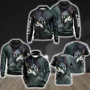 The Legend Of Zelda Link Wolf Unisex 3D Hoodie