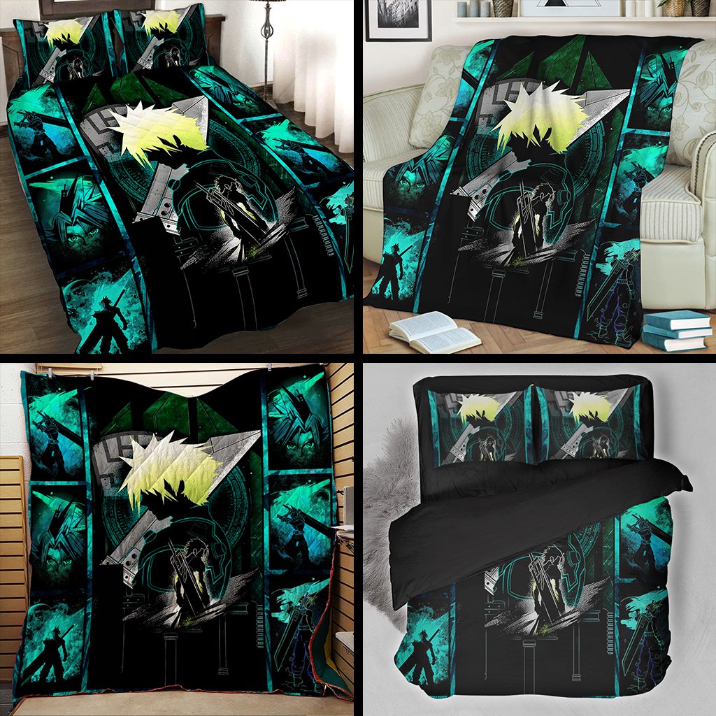 Final Fantasy Cloud Strife 3D Bed Set
