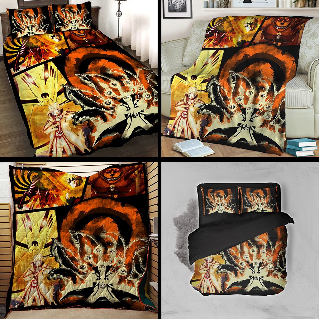 Naruto Hokage 3D Quilt Bed Set