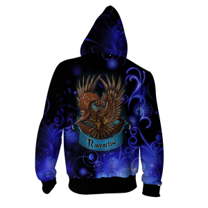 The Wise Ravenclaw Harry Potter New Collection Zip Up Hoodie
