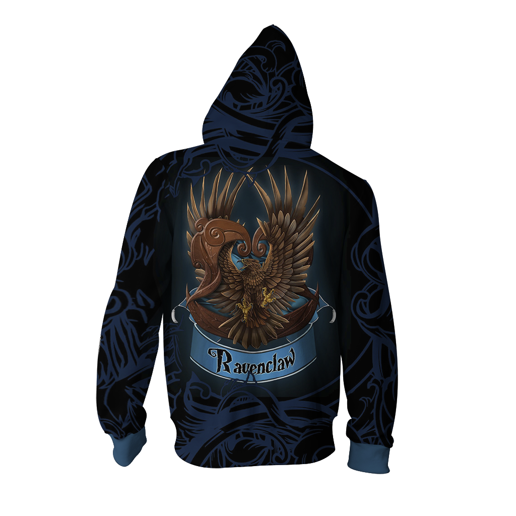 Wise Like A Ravenclaw Harry Potter Zip Up Hoodie