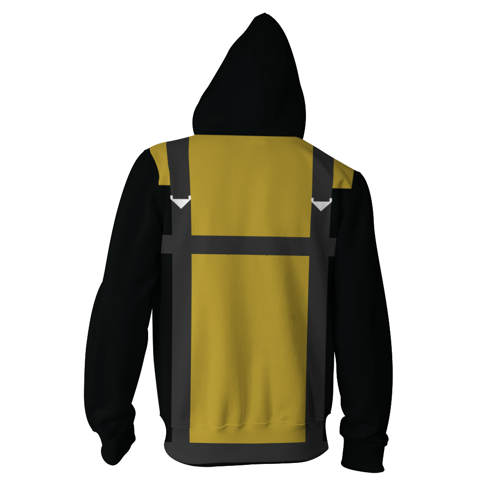 Marvel X-men Yellow Cosplay Zip Up Hoodie Jacket
