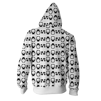 Ghibli Studio Spirited Away Characters Seamless New Look Zip Up Hoodie