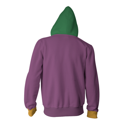 Joker Suit Batman Fan Zip Up Hoodie