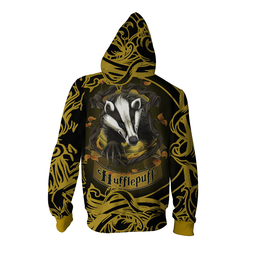 Loyal Like A Hufflepuff Harry Potter Zip Up Hoodie