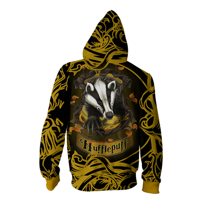 Loyal Like A Hufflepuff Harry Potter Zip Up Hoodie
