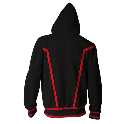 D. Gray Man Allen Walker Cosplay Zip Up Hoodie Jacket
