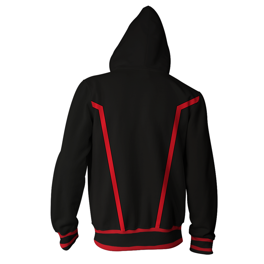 D. Gray Man Allen Walker Cosplay Zip Up Hoodie Jacket WackyTee