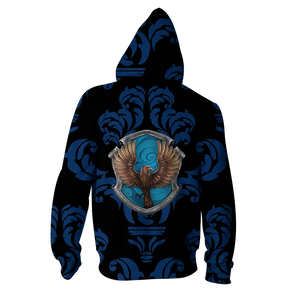 Wise Like A Ravenclaw Harry Potter New Collection Zip Up Hoodie