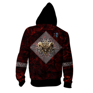 Diablo III Cosplay Zip Up Hoodie Jacket