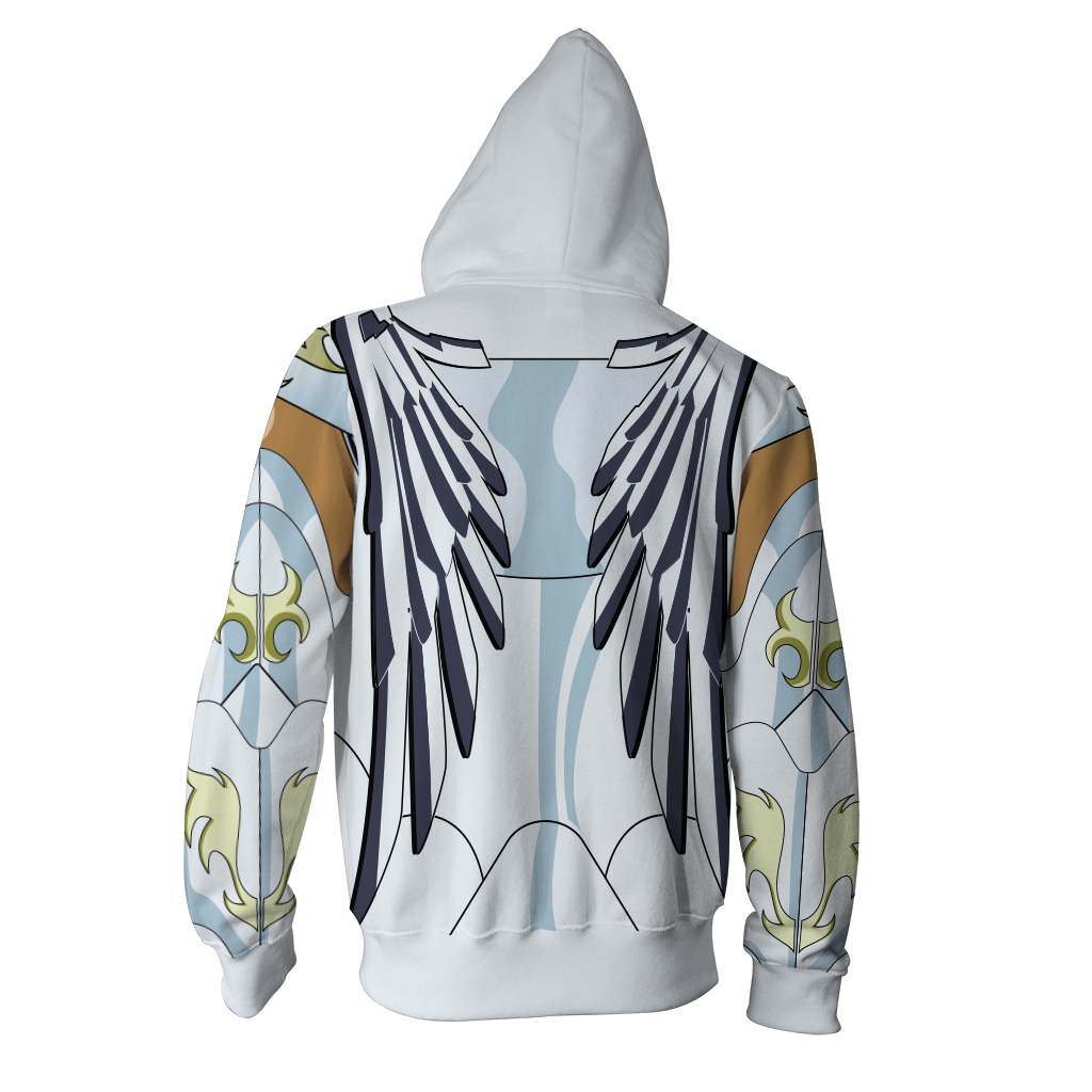 Saint Seiya Pegasus Seiya Pegasus God Cloth Cosplay Zip Up Hoodie