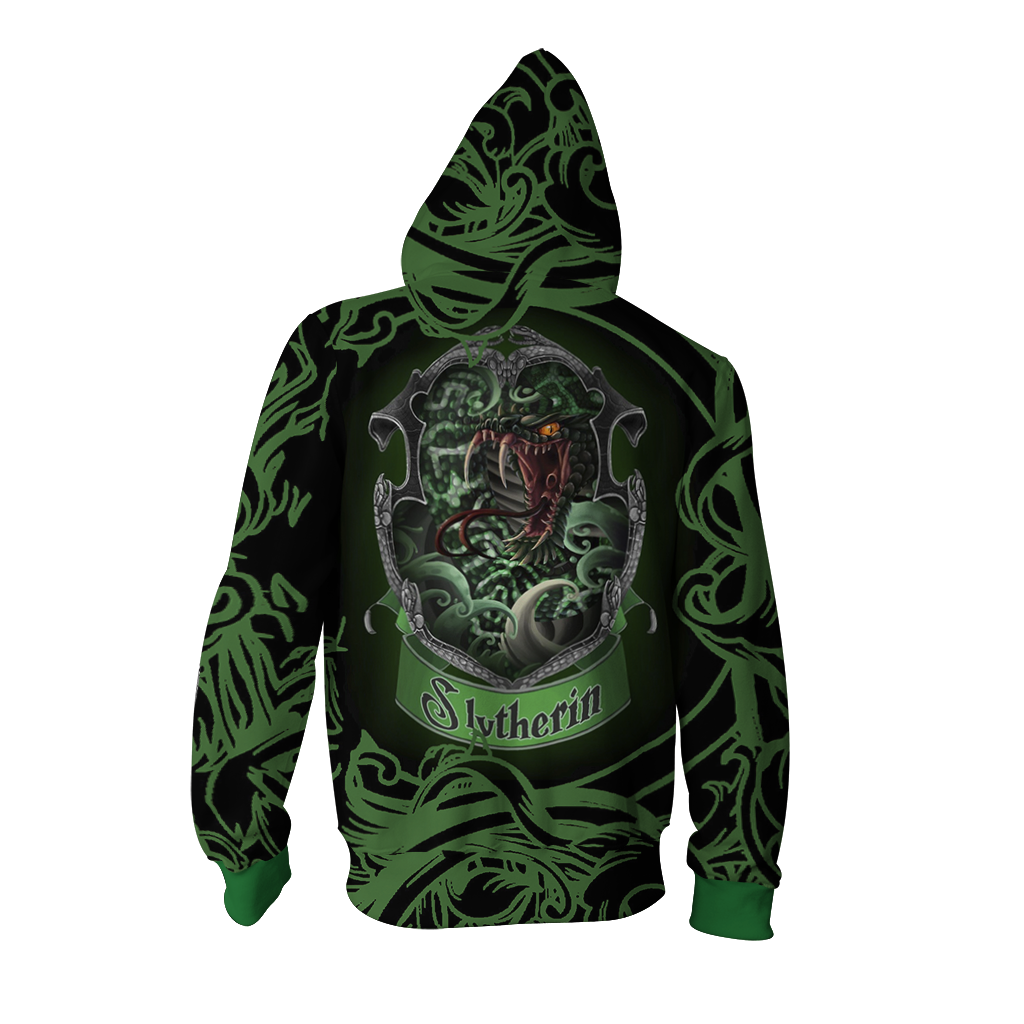 Cunning Like A Slytherin Harry Potter Zip Up Hoodie