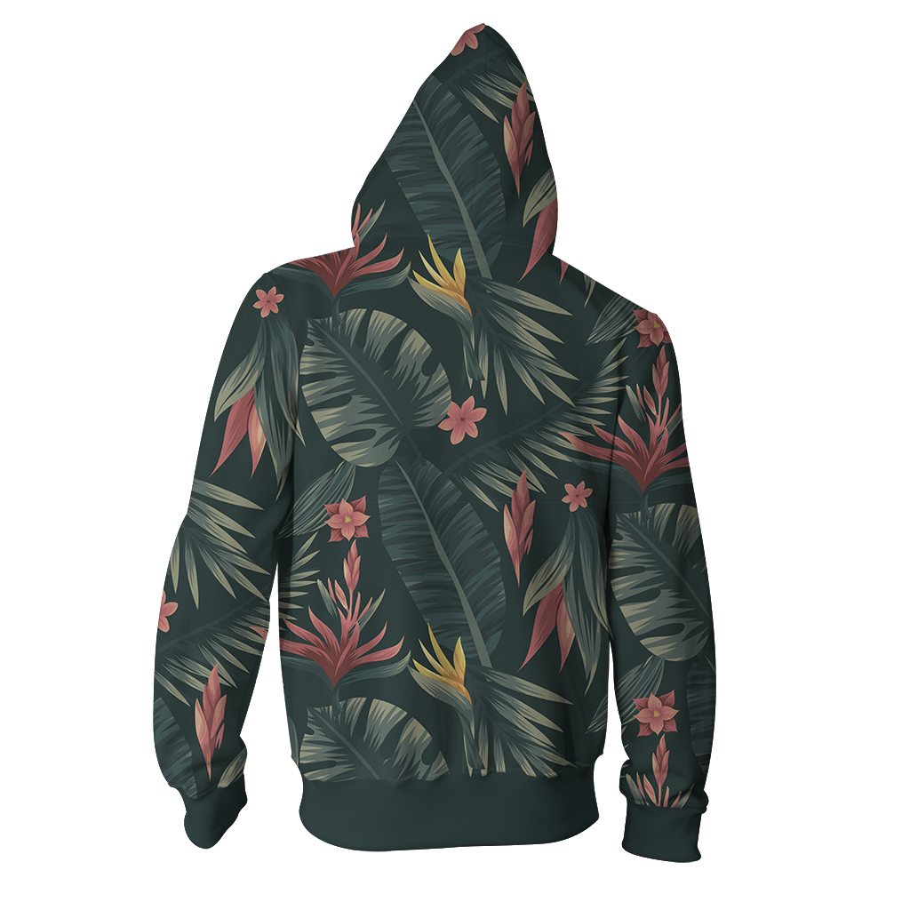 Studio Ghibli And Alice In Wonderland Zip Up Hoodie