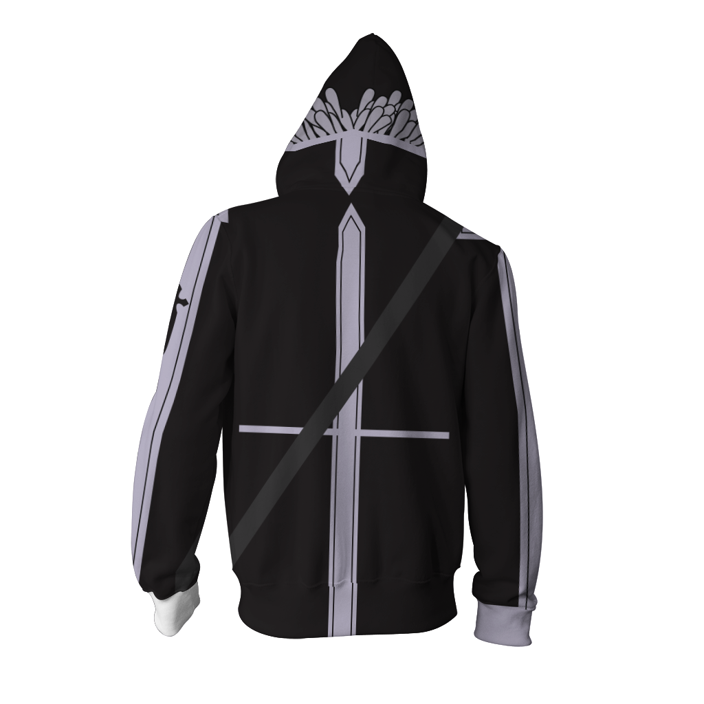 Sword Art Online Kirito Cosplay (ALfheim Online Ver) Zip Up Hoodie Jacket