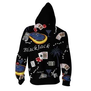 Brooklyn 99: Boyle's Blackjack Shirt Cosplay Zip Up Hoodie Jacket