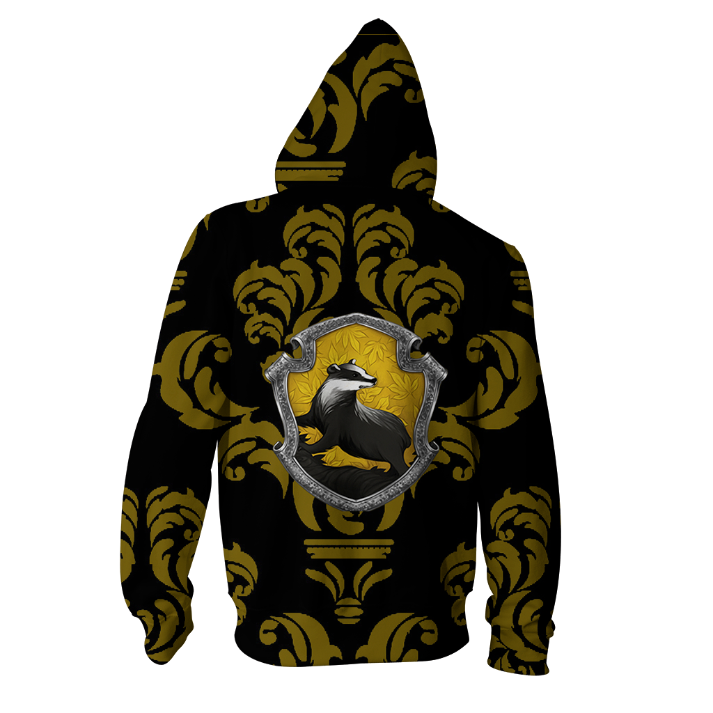 Loyal Like A Hufflepuff Harry Potter New Collection Zip Up Hoodie