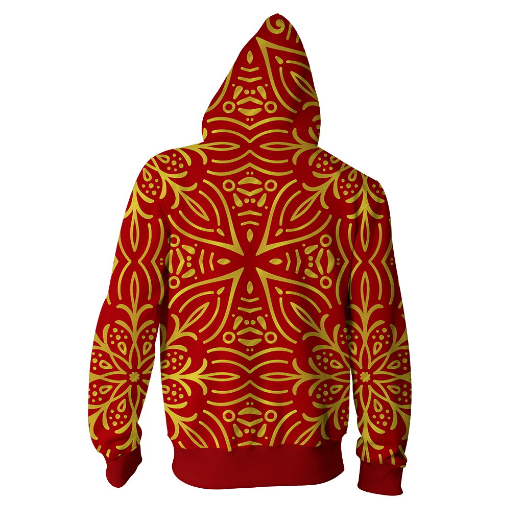 House Gryffindor Brave At Heart Harry Potter Zip Up Hoodie