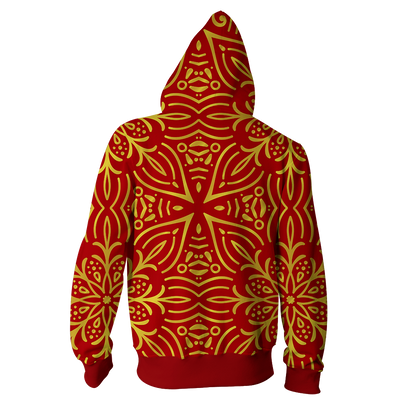 House Gryffindor Brave At Heart Harry Potter Zip Up Hoodie