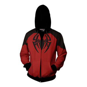 Scarlet Spider II Cosplay PS4 New Look Zip Up Hoodie Jacket