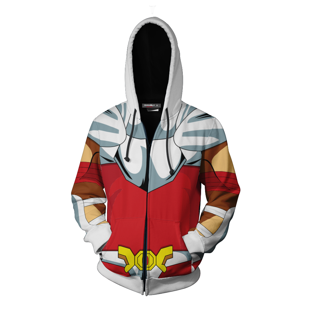 Pegasus Seiya Cosplay Zip Up Hoodie Jacket
