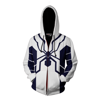 Future Foundation Spider-Man Suit Zip Up Hoodie Jacket