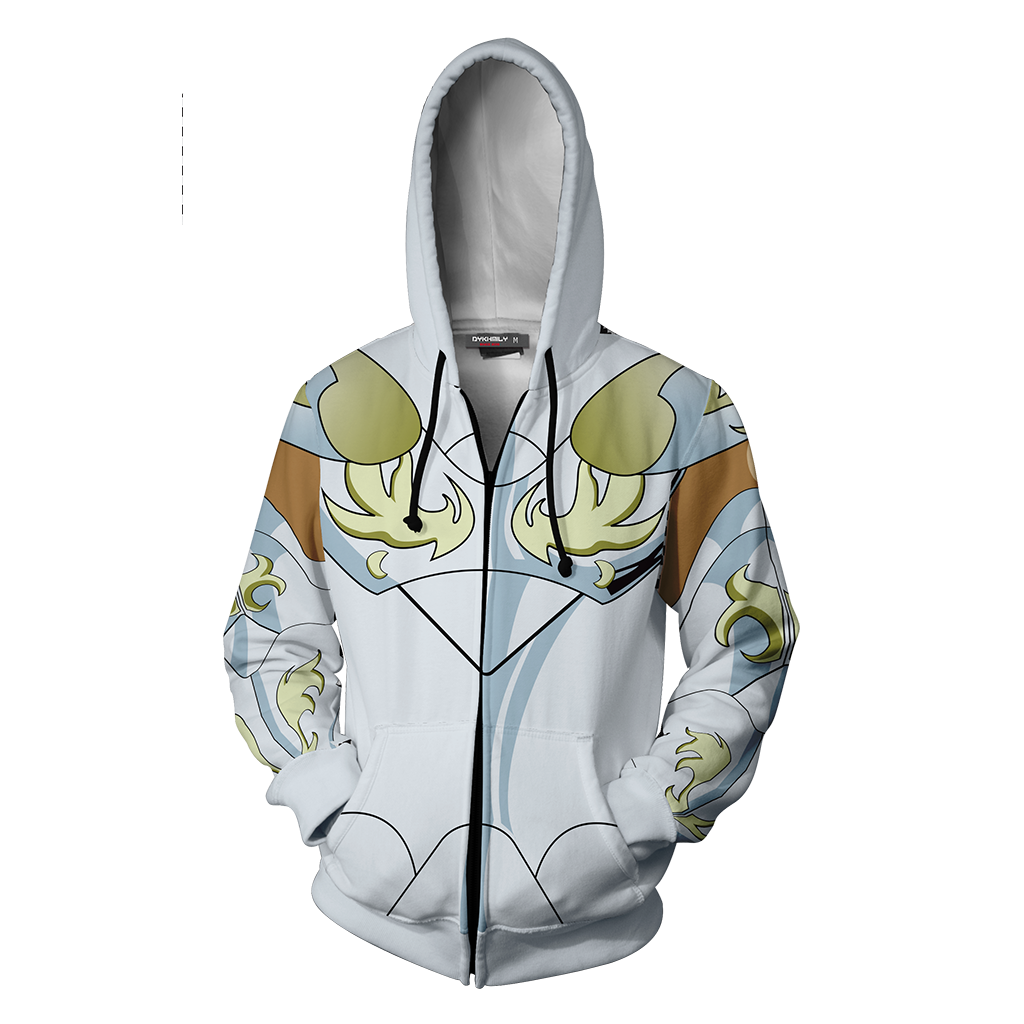 Saint Seiya Pegasus Seiya Pegasus God Cloth Cosplay Zip Up Hoodie