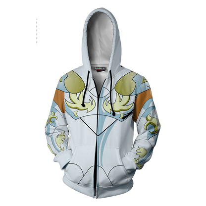 Saint Seiya Pegasus Seiya Pegasus God Cloth Cosplay Zip Up Hoodie