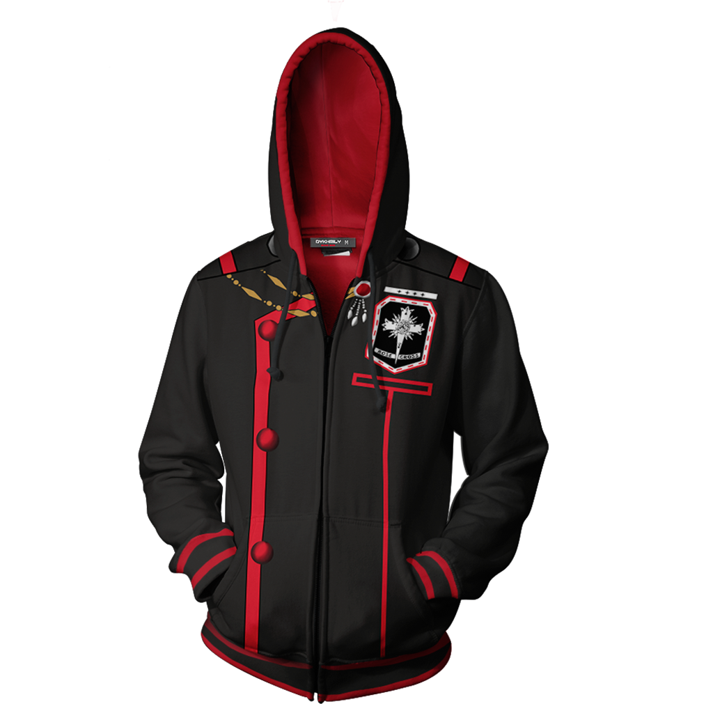 D. Gray Man Allen Walker Cosplay Zip Up Hoodie Jacket