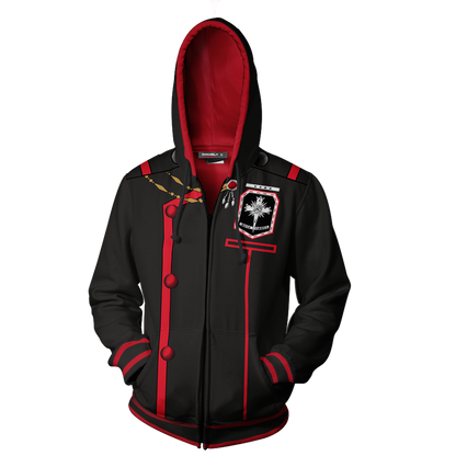 D. Gray Man Allen Walker Cosplay Zip Up Hoodie Jacket