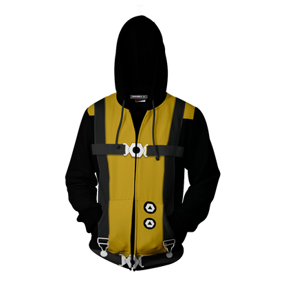Marvel X-men Yellow Cosplay Zip Up Hoodie Jacket