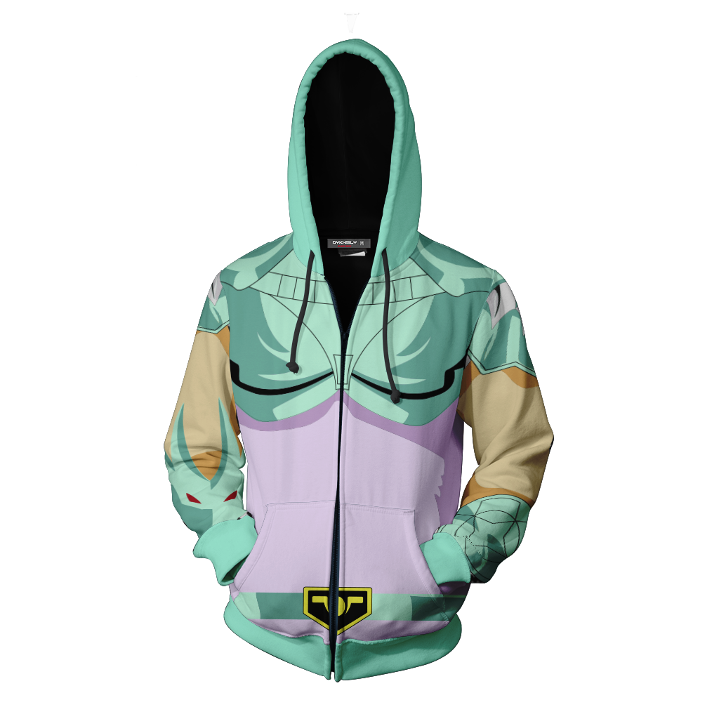 Saint Seiya Dragon Shiryu Cosplay Zip Up Hoodie
