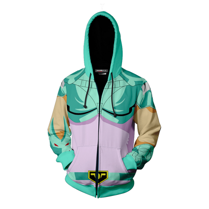 Saint Seiya Dragon Shiryu Cosplay Zip Up Hoodie