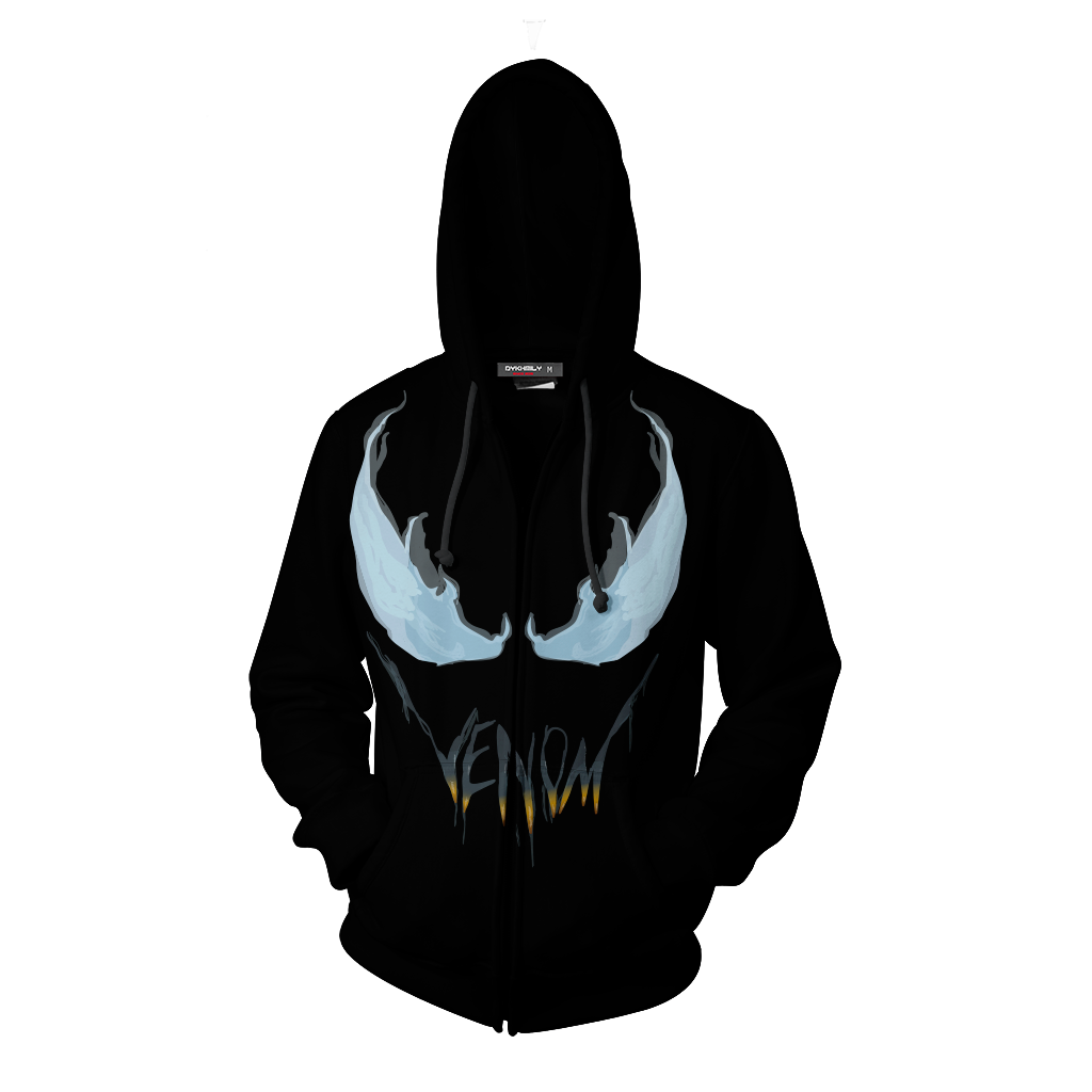 Venom Marvel You Are Mine Suit Zip Up Hoodie