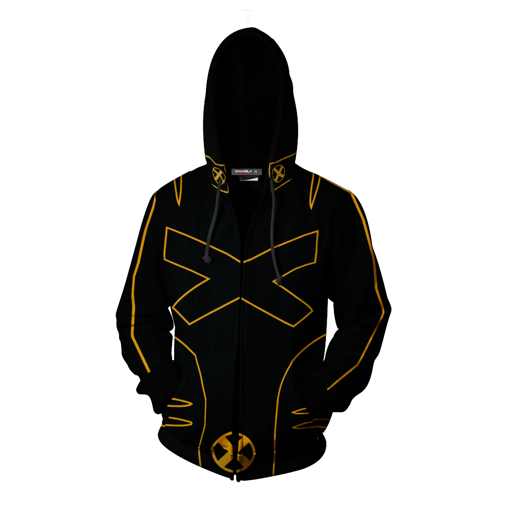 Marvel X-men Black Cosplay Zip Up Hoodie Jacket