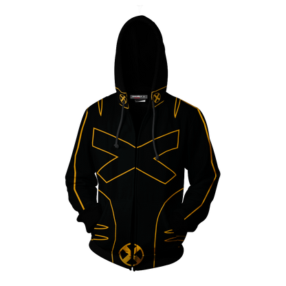 Marvel X-men Black Cosplay Zip Up Hoodie Jacket