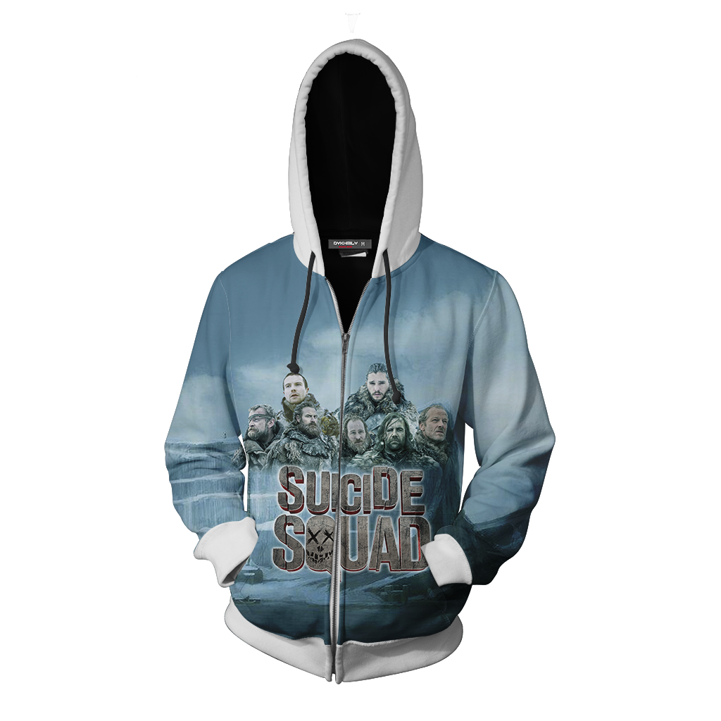Suicide Squad Game Of Thrones Version Zip Up Hoodie Jacket