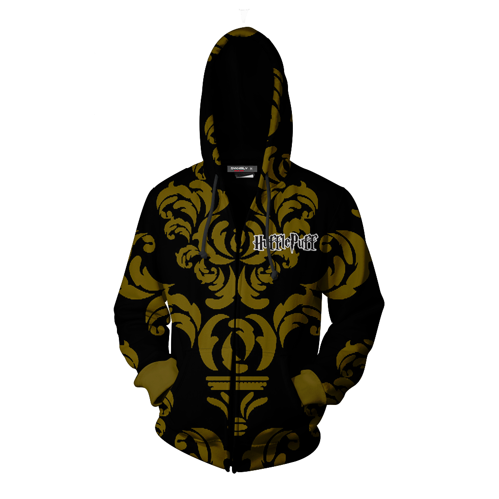 Loyal Like A Hufflepuff Harry Potter New Collection Zip Up Hoodie