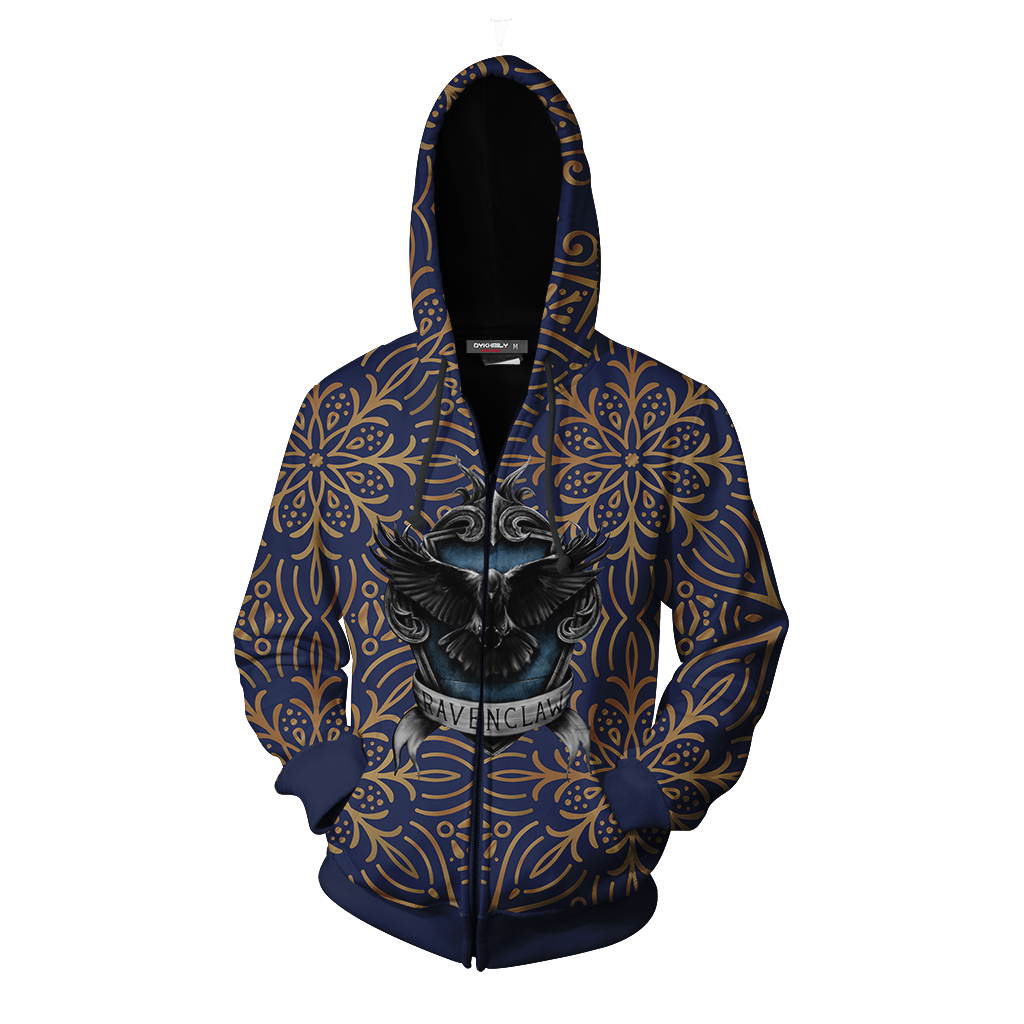 House Ravenclaw Of Wit And Learning Harry Potter Zip Up Hoodie