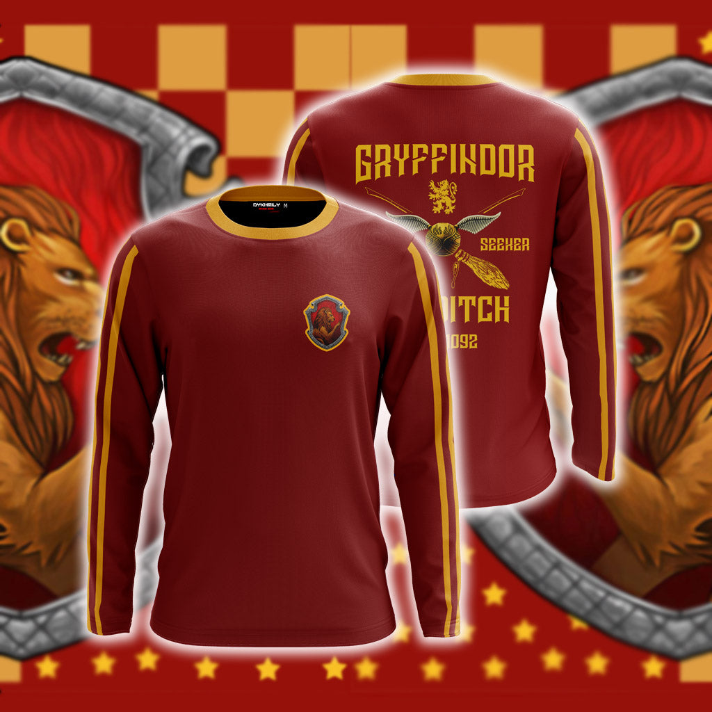 Gryffindor Quidditch Team Est 1092 Harry Potter3D Long Sleeve Shirt