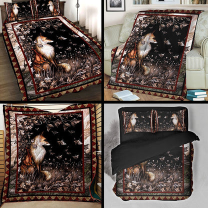 Aesthetic Fox 3D Quilt Set