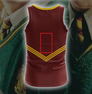 Harry Potter The Gryffindor Quidditch Team (Customized Number) 3D Tank Top
