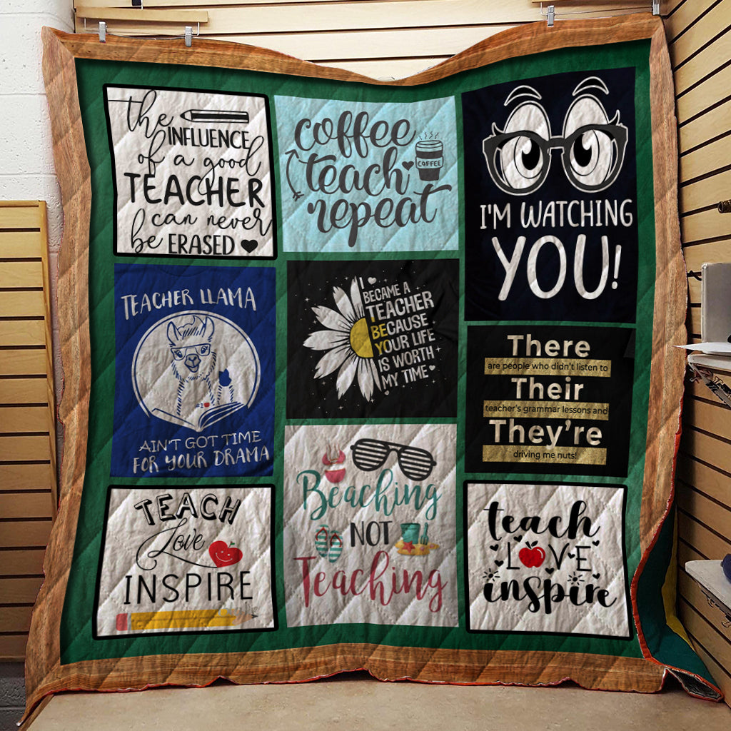 I Become A Teacher 3D Quilt Blanket