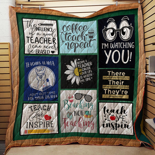 I Become A Teacher 3D Quilt Blanket