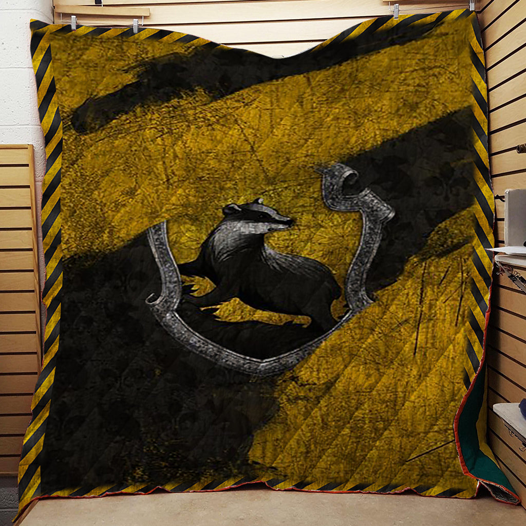 The Hufflepuff House Harry Potter 3D Quilt Blanket Queen (203x228CM)