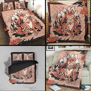 Nine Tail Fox 3D Throw Blanket   