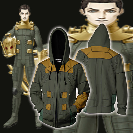 Shin Megami Tensei: Strange Journey Cosplay Zip Up Hoodie Jacket 5XL